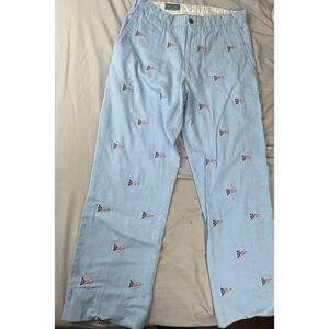 Castaway nantucket island pants mens 30x30/UF  flag pattern